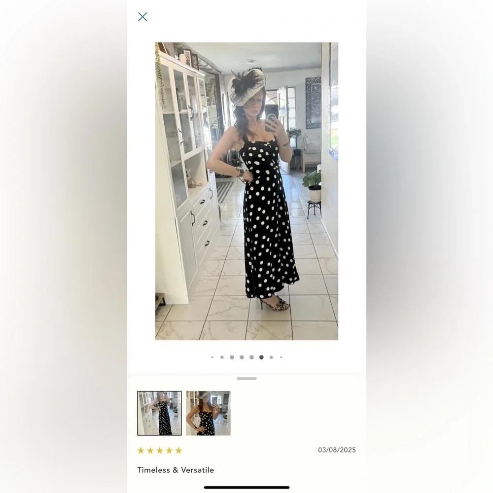 NWT Anthropologie The Jocelyn Sleeveless Slip Midi Dress by Maeve- Size SMALL 🟥 - Picture 4 of 4